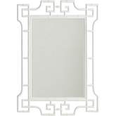 Hyde Rectangular Mirror in White Finish