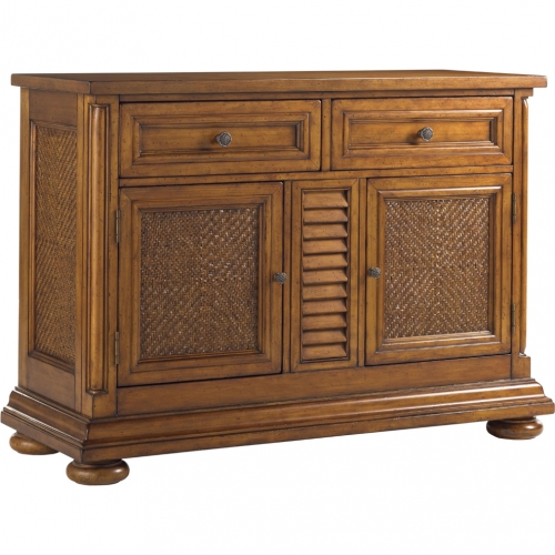 Antigua Server in Brown Wood