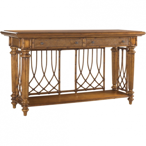 Nassau Sideboard in Bent Rattan & Wood