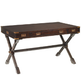 Poets Crossing Writing Desk in Ribbon Stripe Mahogany