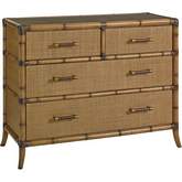 Bermuda Sands 4 Drawer Chest in Raffia & Bamboo