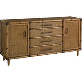 Sandy Point Buffet in Raffia & Bamboo