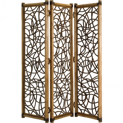 Exuma Screen Room Divider in Rattan