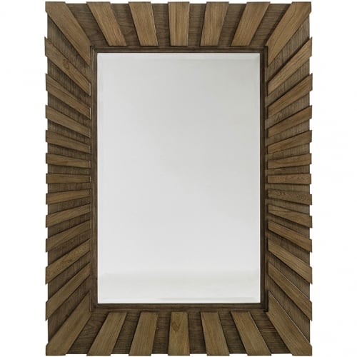 Ardley Sunburst Mirror in Driftwood Gray