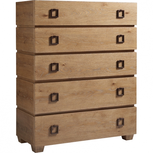 Carnaby 5 Drawer Chest in Knotty Oak