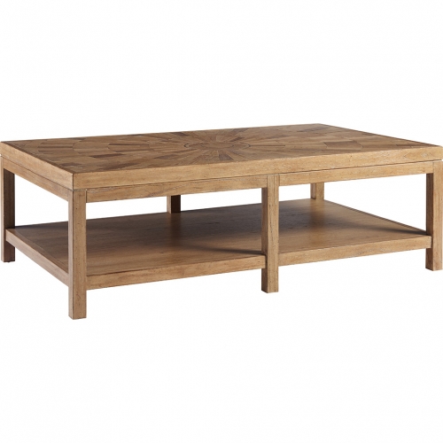 Ducane Cocktail Coffee Table in Sunburst Wood