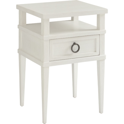 Collier Nightstand in Shell White Wood