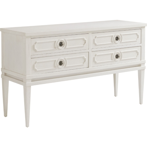 Delray Server in Shell White Wood