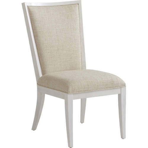 Sea Winds Dining Chair in Shell White Wood & Sand White Fabric (Set of 2)