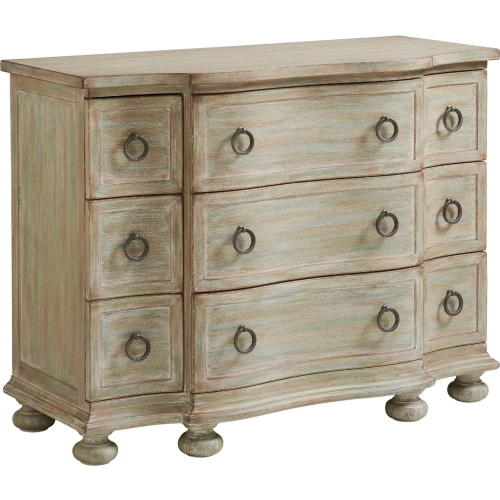 Mc Alister Hall Chest in Palmetto Weathered Sage Green Finish