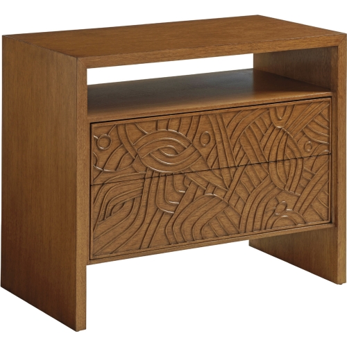 Redlands 2 Drawer Nightstand in Sierra Tan Wood