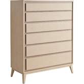 Mason 6 Drawer Chest in Sand Drift Finish Wood