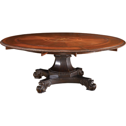 Bonaire 60" Round Dining Table in Brown & Tamarind Black Finish