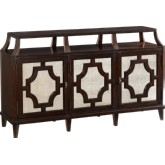 Wellshire Buffet in Brentwood Finish w/ Antique Mirror Panels & Top