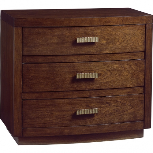 Verdes 3 Drawer Nightstand in Mocha Finish Cherry