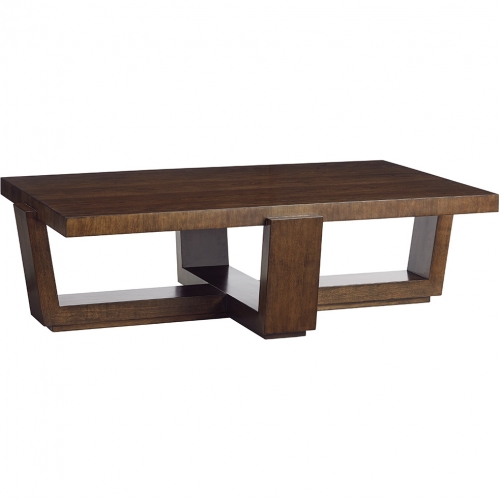 Esplanade Cocktail Table in Mocha Finish Cherry