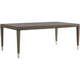 Chateau 80" Extension Dining Table in Platinum & Charcoal Gray