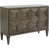 Domaine Hall Chest in Silver Gray Platinum Finish