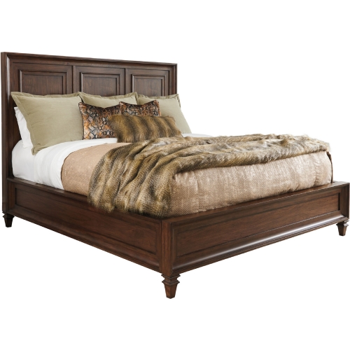 Walnut Creek CA King Panel Bed in Walnut Finish