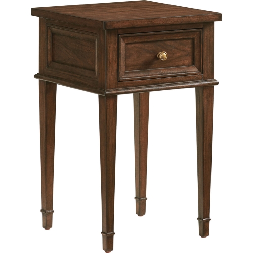 Surrey 1 Drawer Nightstand in Walnut Finish