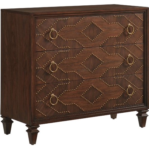 Woodland Drawer Hall Chest in Walnut Finish