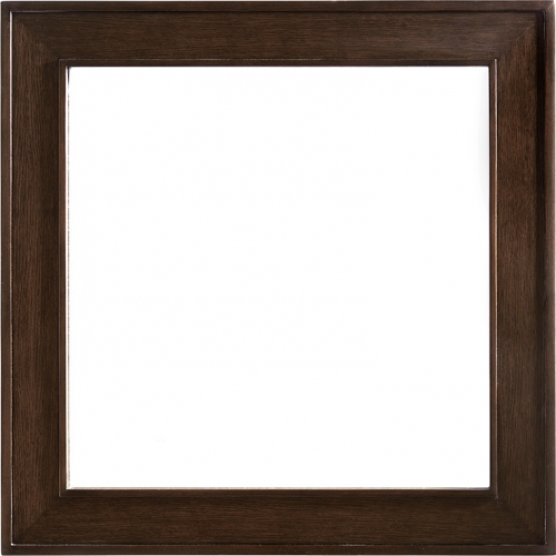 Gallerie Square Mirror in Mocha Finish Oak