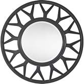 Esprit 4" Round Mirror in Carbon Gray Wood