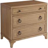 Cliff 3 Drawer Nightstand in Sandstone Finish Wood