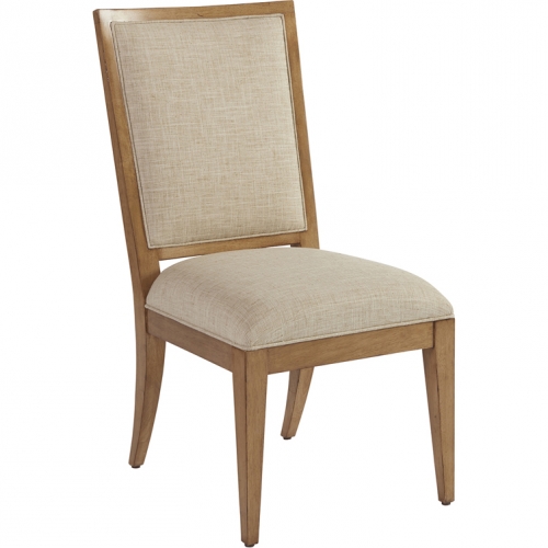 Eastbluff Dining Chair in Sandstone Wood & Ivory Fabric (Set of 2)