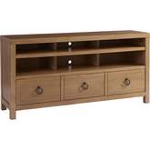 Promontory 68" Media Console TV Stand in Sandstone Finish