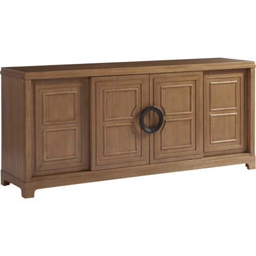 Leeward 78" Media Console TV Stand in Sandstone Wood