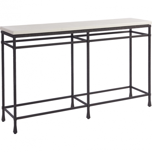 Breakwater Console Table in Stone & Metal