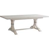 Oceanfront 88" Extension Dining Table in Sailcloth Finish