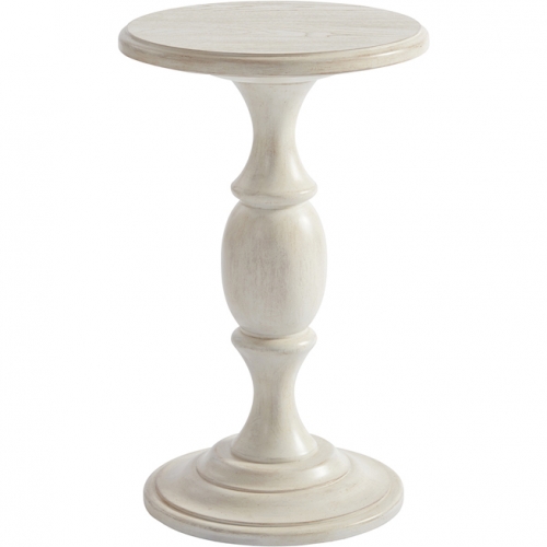 Yacht Club Martini End Table in Sailcloth Finish Wood