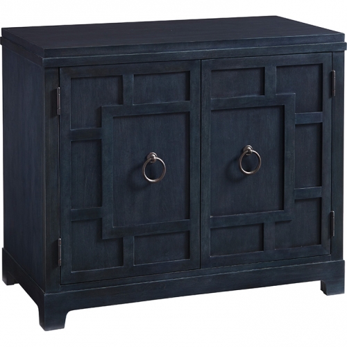 Collins Bachelors Chest in Marine Blue Finish Wood