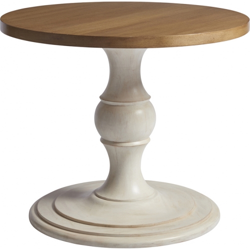 Corona Del Mar 36" Center or End Table in Sandstone & Sailcloth