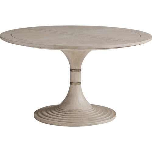 Topanga 54" Round Dining Table in Dune Taupe Finish