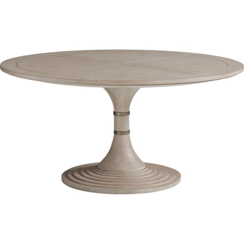 Kingsport 60" Round Dining Table in Dune Taupe Finish