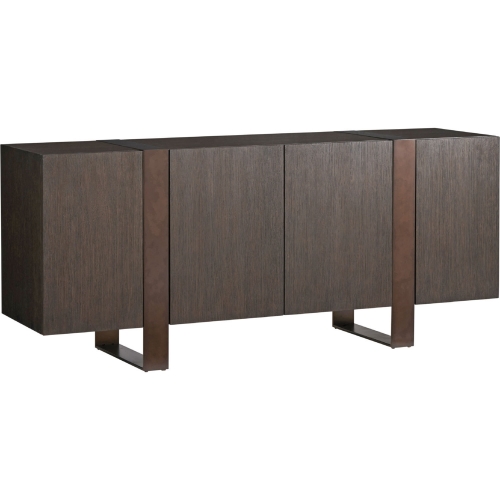 Stein Buffet in Mocha Brown Wood & Bronze