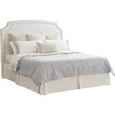 Avalon CA King Headboard in Pearl White Performance Fabric