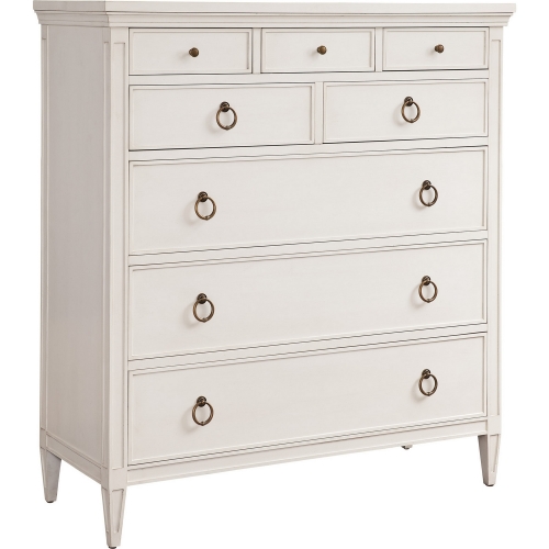 Heisler 8 Drawer Chest in Linen White Finish