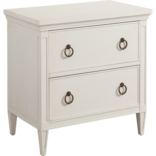 Forest Nightstand in Linen White Finish