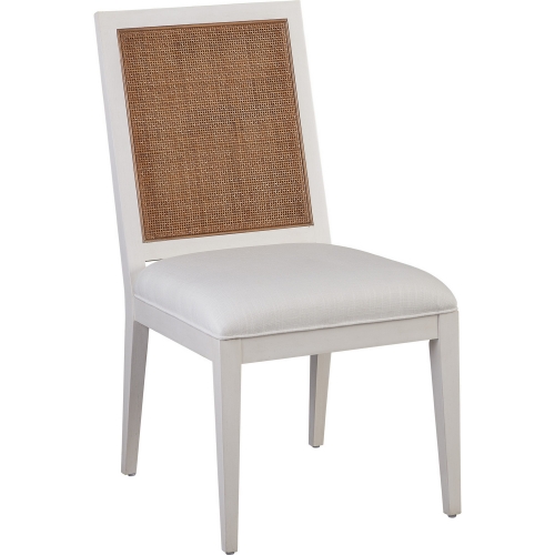 Smithcliff Dining Chair in Linen White, Cane & Linen White Fabric