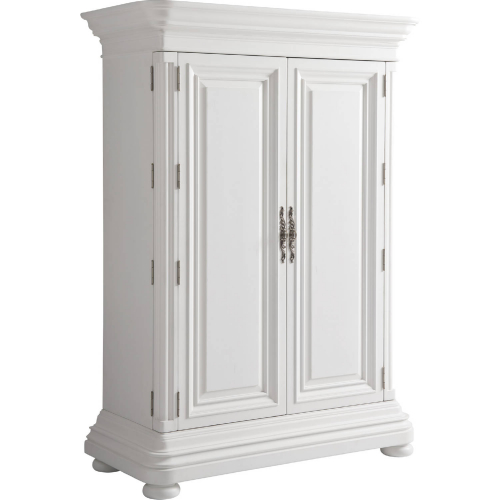 Grand Villa Cabinet in Polo Mallet White Finish Wood