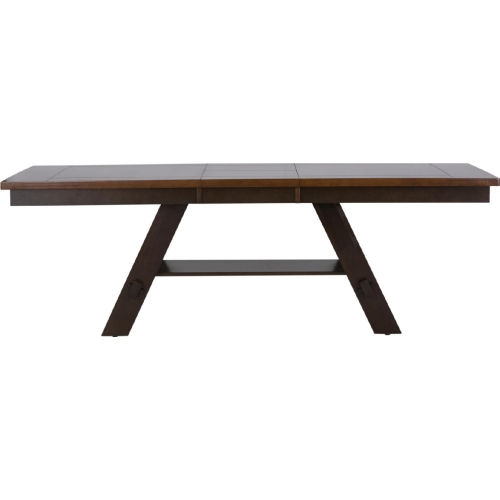 Lawson 90" Dining Table in Light & Dark Espresso Finish