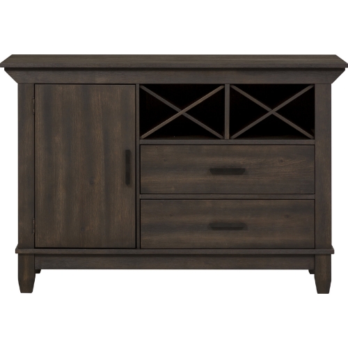 Double Bridge Sideboard in Dark Chestnut Brown