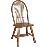 Sheaf Back Dining Chair in Rustic Oak Finish (Set of 2)