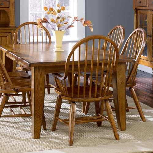 Treasures 5 Piece Dining Set in Rustic Oak