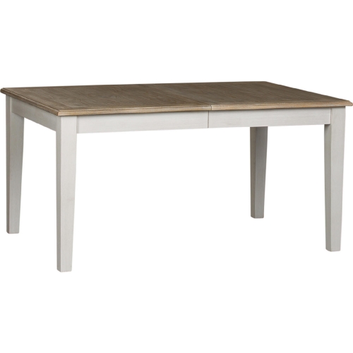 Summerville 78" Dining Table in White Wash & Brushed Gray Wood