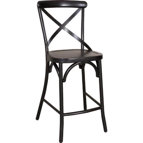 Vintage Series X Back Counter Chair in Black